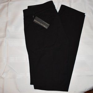 NWT Banana Republic SLOAN BLACK Pants Slim Sexy Straight Size 0 NEW